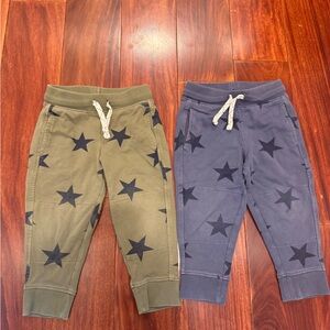 Primary Star Joggers - Green and Blue - unisex size 2T
